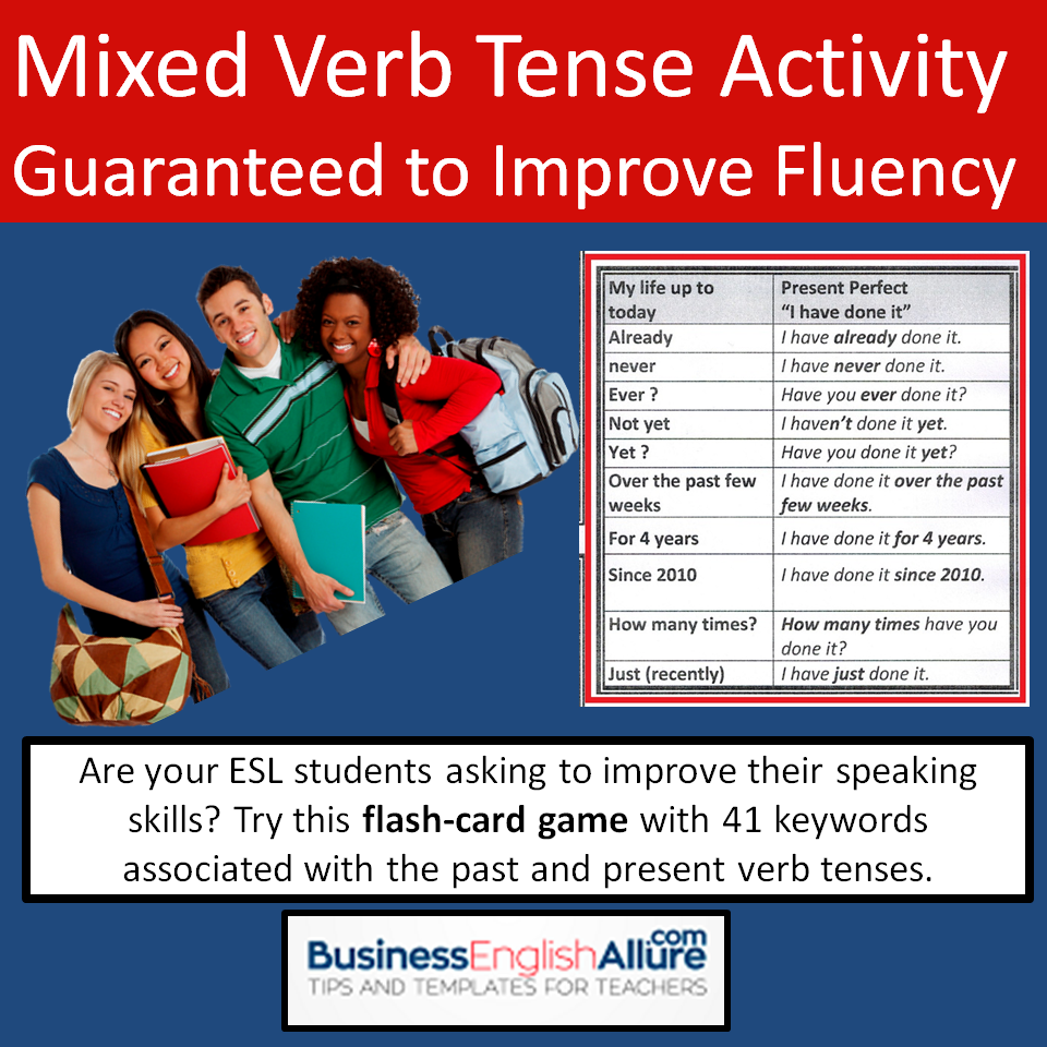 Free Mixed Verb Tense Activity guaranteed to improve fluency. 